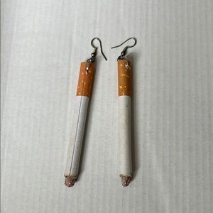 Unique Cigarette Design Earrings